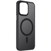 Чехол для iPhone Mobile Case TPU+PC Metal Buttons with MagSafe Colorful Black for iPhone 13: Цвет черный
