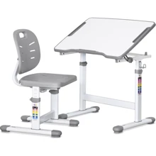 Комплект Evo-kids стол и стул Evo-07 Ergo Grey (Evo-07 Ergo G): Возраст ребенка от 3-х лет