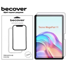 Аксессуар для планшетных ПК BeCover Tempered Glass Clear for Tecno Megapad 11 (T1101) 10.95 (713124): Цвет прозрачный