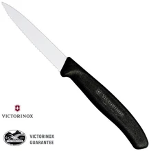 Кухонный нож Victorinox SwissClassic Paring 8см черный (6.7633): Лезвие нержавеющая сталь