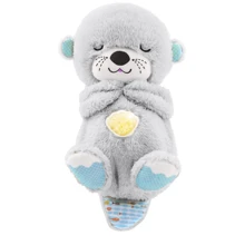 Мягкая игрушка ночник Bambi Дышащая выдра l.grey (2284-25 l.gr.): Особенности звуковое сопровождение