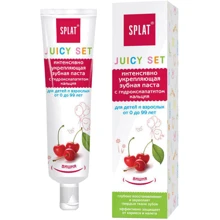 SPLAT Juicy 35 ml Зубная паста детская Вишня 35 ml: Назначение Укрепление эмали, Для молочных зубов, Очищение