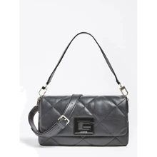Жіноча сумка-сетчел Guess Brightside Shoulder Bag чорна (HWQB7580190-BLA): Стать жіночий