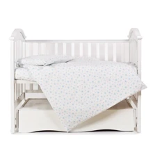 Сменная постель 3 эл. Twins Comfort Soft (фланель) 3010-TS-04, Stars blue, голубая: Тип постельный комплект