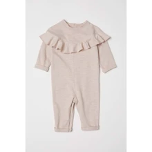 Комбинезон H&M 9Z6349838 56 см бежевый: Пол Девочка