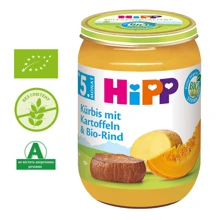 Пюре HIPP тыква картофель с говядиной 190 г (1999036): Вид Овоще-мясное