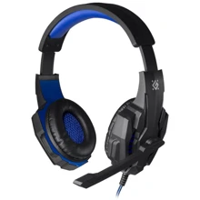 Наушники Defender Warhead G-390 Black/Blue (64038): Тип конструкции накладные