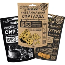 Набор snEco SMALL Сыр хрустящий сушеный 3х30 г (4823095000009): Вес нетто 90 г
