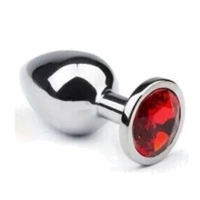 Анальная пробка, Silver Ruby, S: Для кого Унисекс