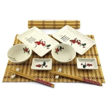 Сервиз для суши Птица на ветке сакуры 2 персоны 39х27.5х5.5 см (DN34282K): Производитель Noname