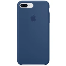 Чехол для iPhone Apple Silicone Case Blue Cobalt (MQH02) for iPhone 8 Plus/iPhone 7 Plus: Цвет синий