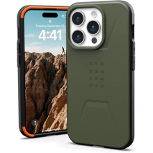 Чехол для iPhone Urban Armor Gear UAG Civilian Magsafe Olive Drab (114275117272) for iPhone 15 Pro: Цвет зеленый
