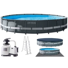 Бассейн Intex каркасный 610-122 см (26334) (30079л, фильтр-насос, лестница, подстилка, тент, в коробке): undefined undefined