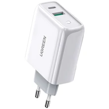Зарядное устройство Ugreen Wall Charger USB+USB-C CD170 36W White (60468): Особенности Быстрая зарядка, USB-C