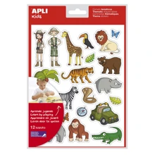 Наклейки Apli Kids Джунгли тематические 12 листов 11445: Производитель ApliKids