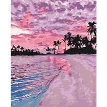 Картина за номерами Brushme Рожевий захід сонця 40x50 см (BS28241): Виробник Brushme