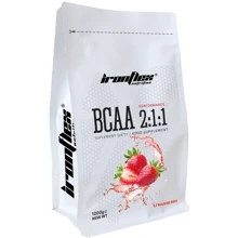 Амінокислота для спорту IronFlex BCAA 2-1-1 Performance 1000 g / 200 servings / Strawberry: Смак Полуниця