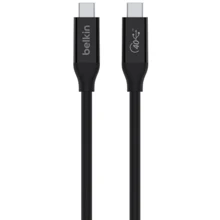 Кабель Belkin Cable USB-С to USB-C 100W Thunderbolt 4 40gbs 0.8m Black (INZ001BT0.8MBK): Тип USB-С to USB-C