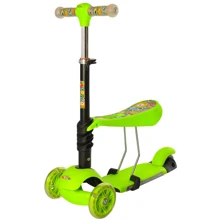 Самокат 3в1 iTrike Maxi (JR 3-076-A green): Количество колес 3