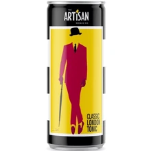 Напій газований Artisan Classic London Tonic Can, з/б, 0.2л (9353606010203): Об'єм, л 0.2