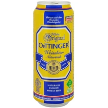 Пиво Oettinger Weissbier светлое нефильтрованное 4.9% 0.5 л ж/б (FSH_4014086020308): Объем, л 0.5