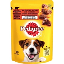 Влажный корм Pedigree для собак с говядиной и печенью в желе 24х100 г (5900951217265): Тип Влажный корм