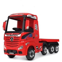 Детский электромобиль Грузовик Bambi Racer Mercedes с прицепом, красный (M 4208EBLR-3(2)): Вид грузовик