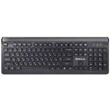 Клавиатура REAL-EL Comfort 7085 Black: Подключение проводное