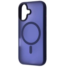 Чехол для iPhone WAVE Matte Insane Case with MagSafe Midnight Blue for iPhone 16: Цвет синий