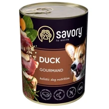 Влажный корм Savory для взрослых собак с уткой 400 г (30471): Тип Влажный корм
