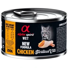 Влажный корм Alpha Spirit Cat Sterilized Chicken для стерилизованных кошек с курицей 200 г (as311179): Тип Влажный корм