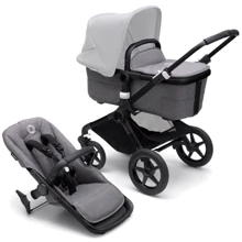 Универсальная коляска 2 в 1 Bugaboo Fox 3 без капюшона (Black/ Grey Melange): Тип коляски Универсальная коляска (2-в-1)
