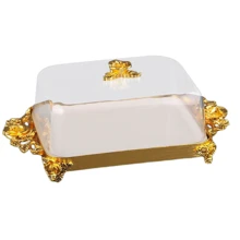 Масленка Lefard 16x10x9 см (582-080): Тип масленка с крышкой