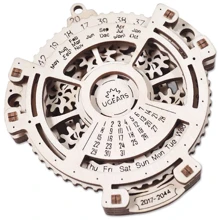 Механічний 3D пазл UGEARS Навігатор дат 2.0 (70218): Вид наука и техника