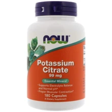 NOW Foods Potassium Citrate 99 mg 180 caps (Калій цитрат): Тип калій
