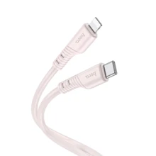 Кабель Hoco Cable USB-C to Lightning X97 Crystal 2.4A 20W 1m Light Pink: Тип USB-C - Lightning