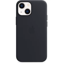 Чехол для iPhone Apple Leather Case with MagSafe Midnight (MM0M3) for iPhone 13 mini: Цвет синий