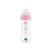Пляшечка Nuvita для годування Mimic Collection 330 мл антиколікова рожева (NV6051ROSA): Матеріал пластик