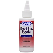 Davis Blood Stop Powder ДЭВИС БЛАД СТОП кровоостанавливающий порошок с бензокаином для собак и котов , 0.043 кг.: undefined undefined