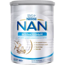 Суміш Nestle NAN безлактозную суха молочна для дітей з народження 400 г (7613031568147): Тип Суміші молочні