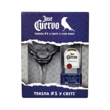 Сувенирный набор Jose Cuervo Especial Silver 0.7 л + 1 бокал для маргариты  (WT4634): Объем, л 0.7