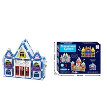 Конструктор 3D магнитный A-Toys Магнитные кубики 72 детали (AQ-911): Количество деталей, шт. 72