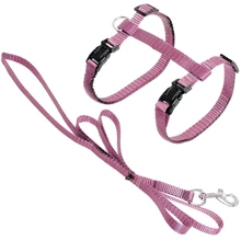 Шлея и поводок для котов Flamingo Cat Harness and Leash Ziggi светло-розовый (56248): Производитель Flamingo