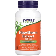 Now Foods Hawthorn Extract Экстракт боярышника 300 мг 90 вегетарианских капсул: Форма выпуска Капсулы