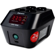 Стабилизатор напряжения Gemix ZVK-1000: Тип релейный