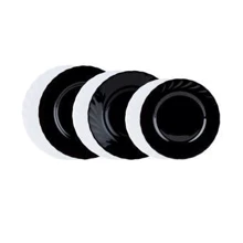 Столовый сервиз Сервиз столовый Luminarc Yalta Bone/Black (19 пр.): undefined undefined