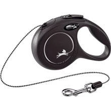 Поводок-рулетка Flexi Classic XS до 8 кг 3 м чорний (4000498022429): Тип шнура трос