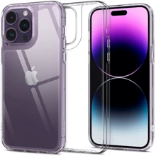 Чехол для iPhone Spigen Quartz Hybrid Crystal Clear (ACS04830) for iPhone 14 Pro Max: Цвет прозрачный