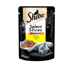 Влажный корм Sheba cig POU для котов с курицей в соусе 85 гр: Тип Влажный корм