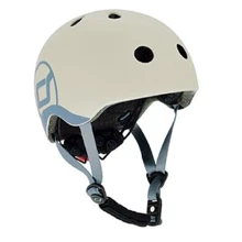 Шлем защитный детский Scoot&Ride светло-серый, с фонариком, 45-51см (XXS/XS): Производитель Scoot&Ride